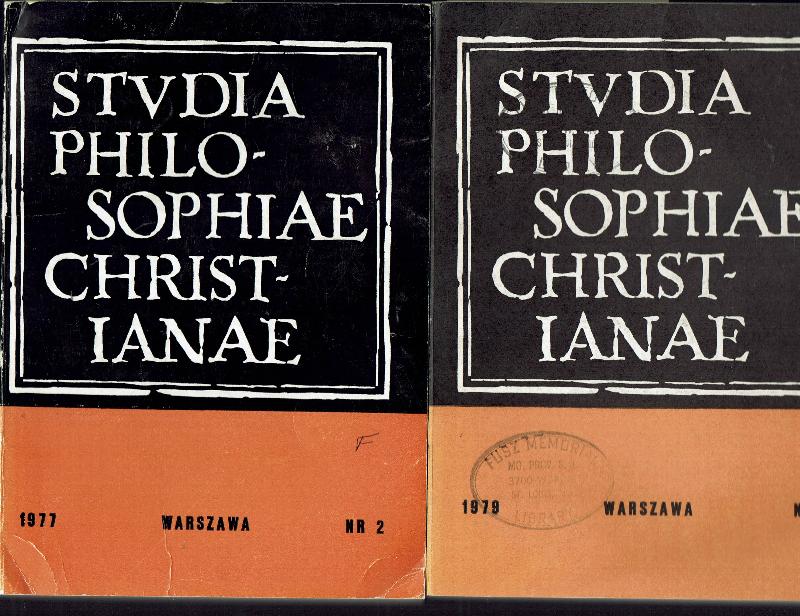 Image for Studia Philosophiae Christianae, 1979 Nr 1 & 2