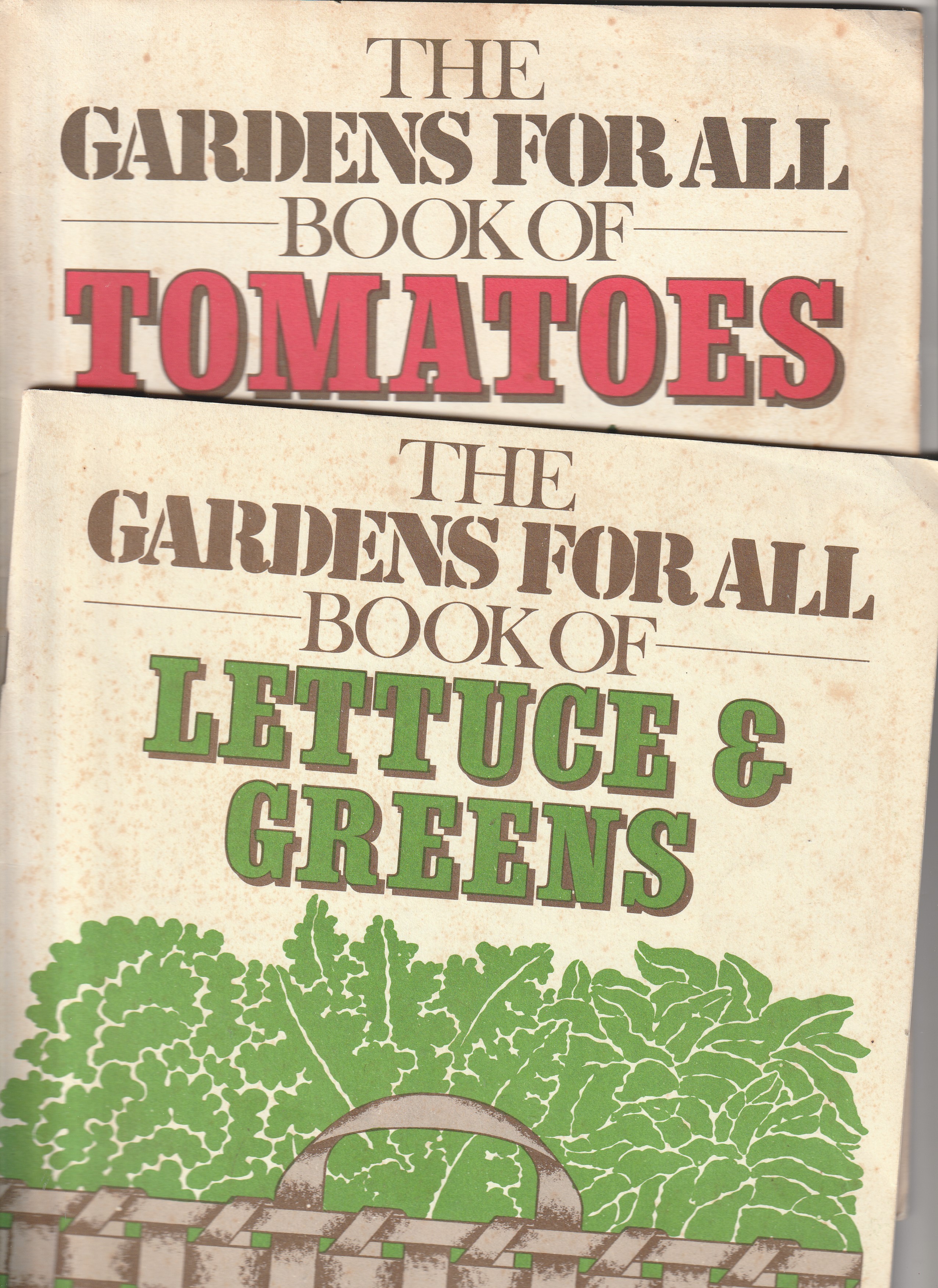 The Gardens For All Book of Tomatoes/Lettuce & Greens (2 Books)