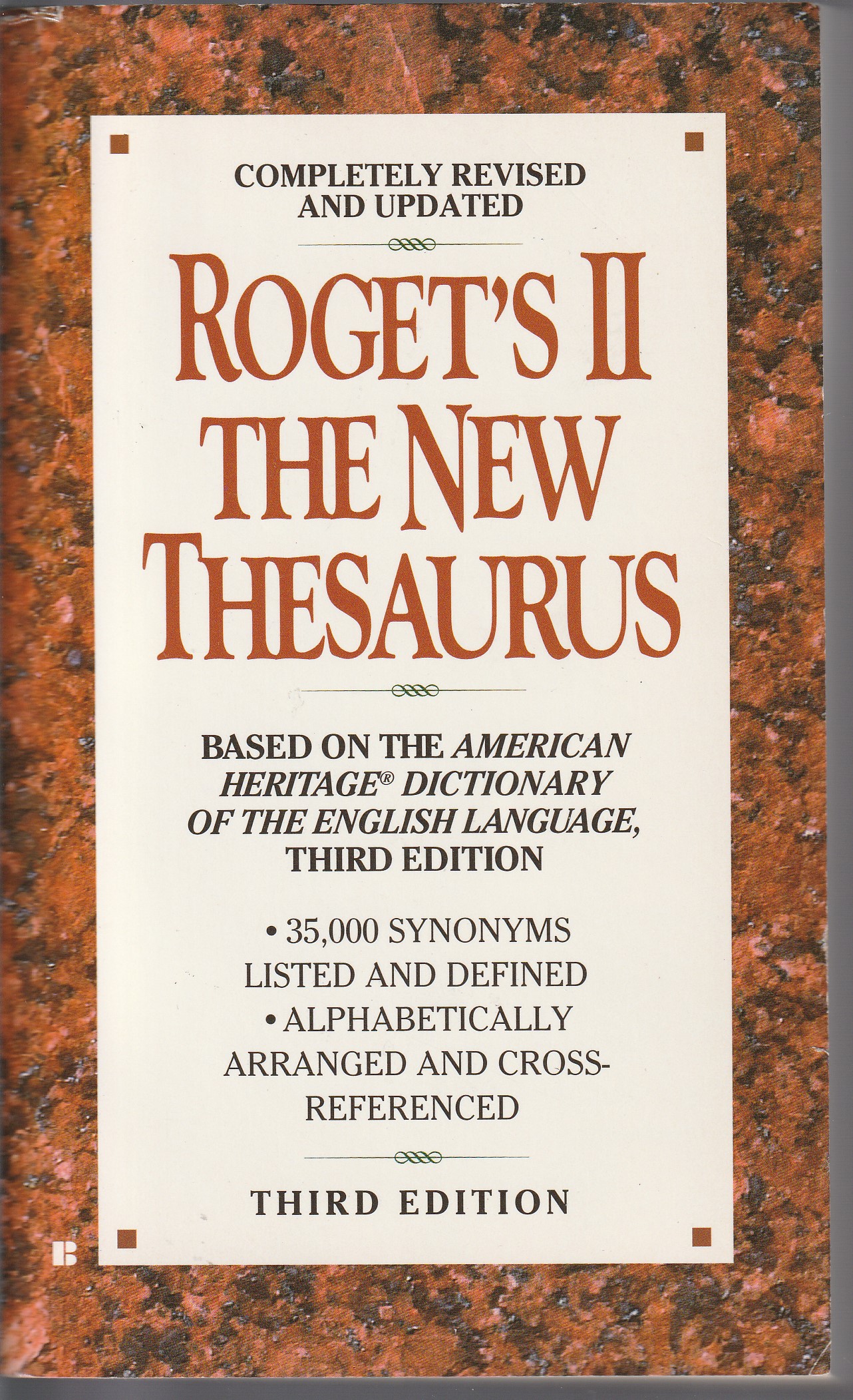 II:　Roget's　New　The　Thesaurus