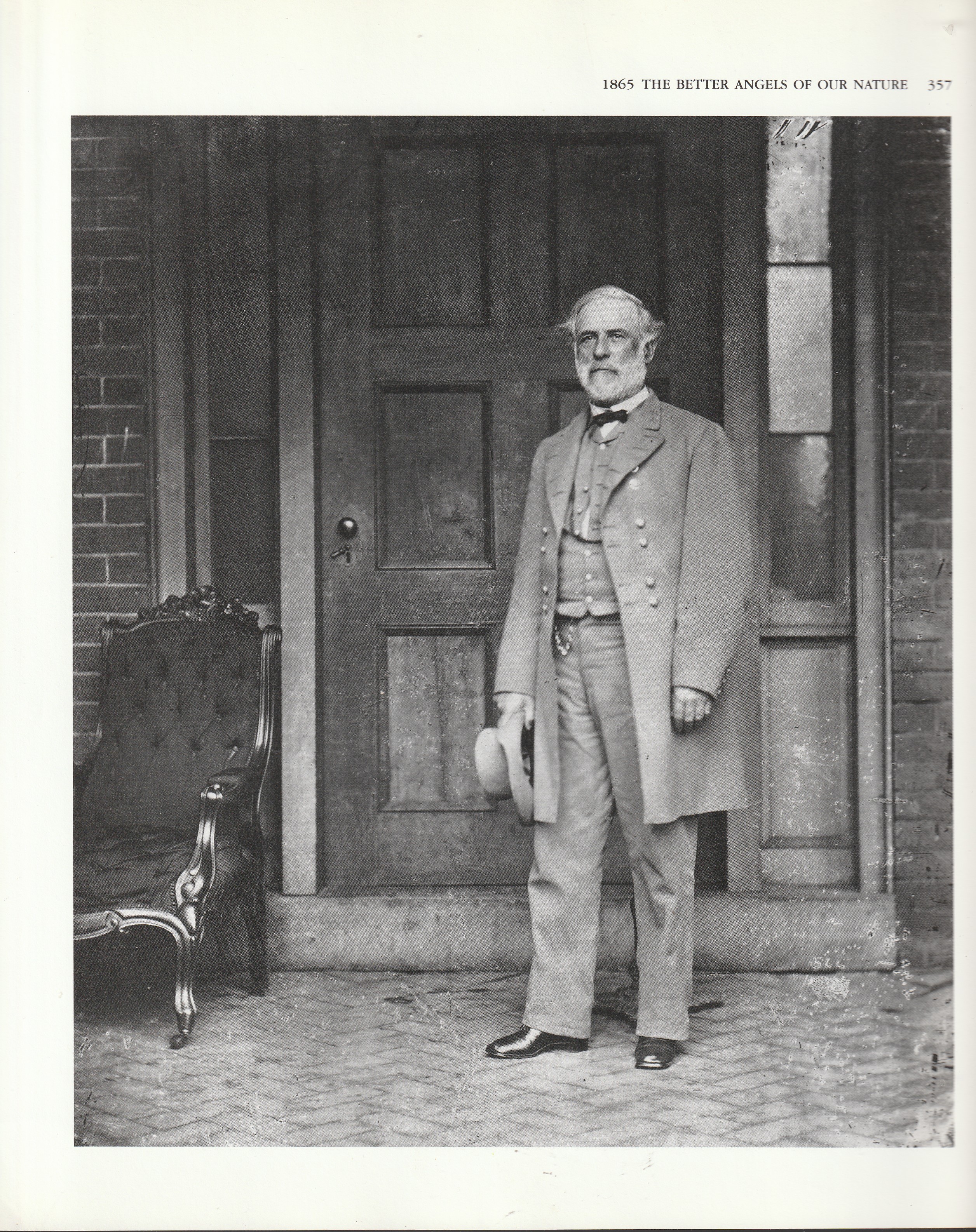 Gen. Robert E. Lee at Richmond Home 1865 Photo by Matthew Brady, From Book