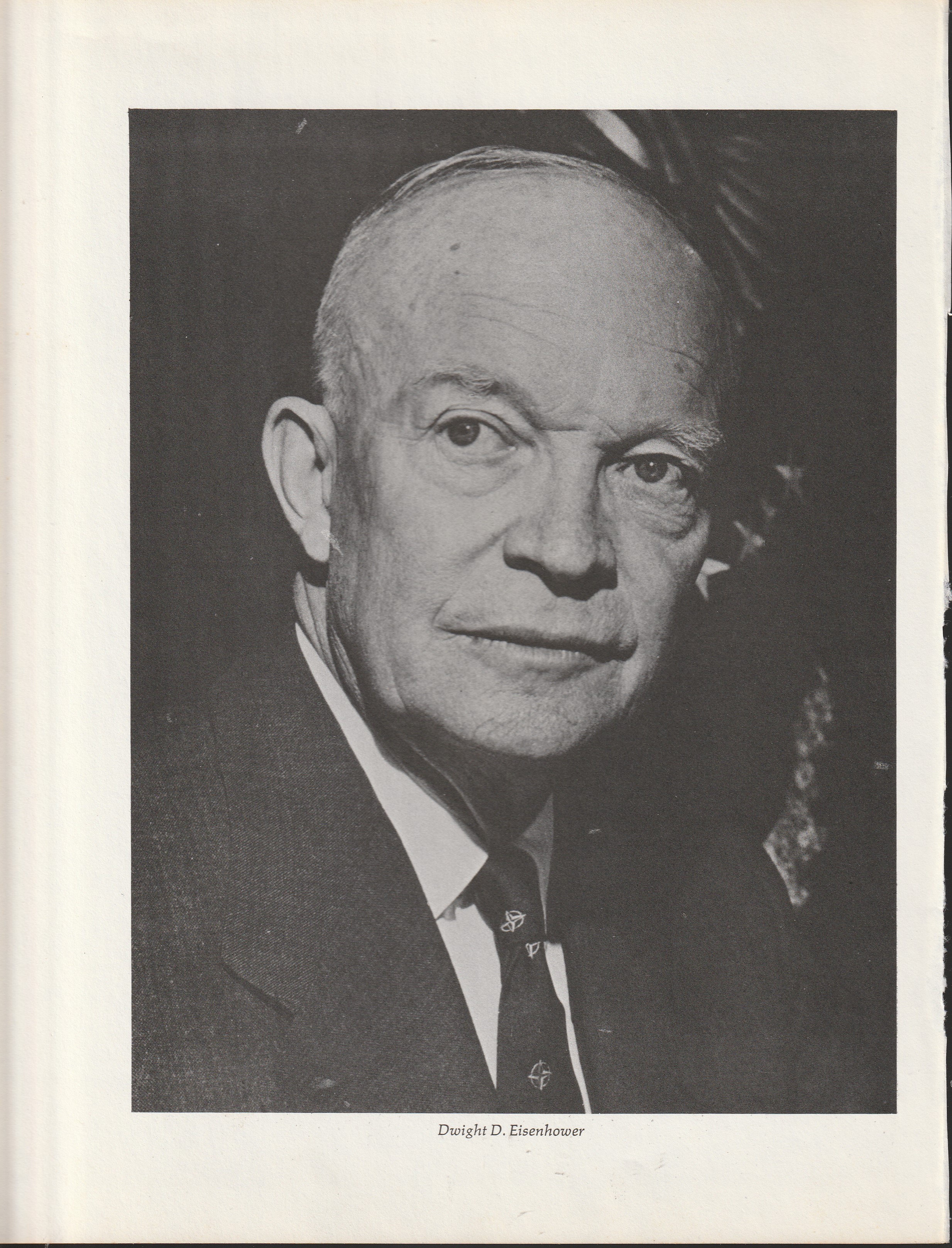 Dwight D Eisenhower Famous Photo Portrait circa 1953 PHOTO FROM BOOK