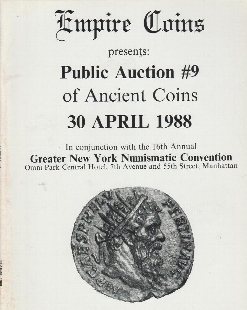 Image for Empire Coins Public Auction #9 of Ancient Coins, 1988
