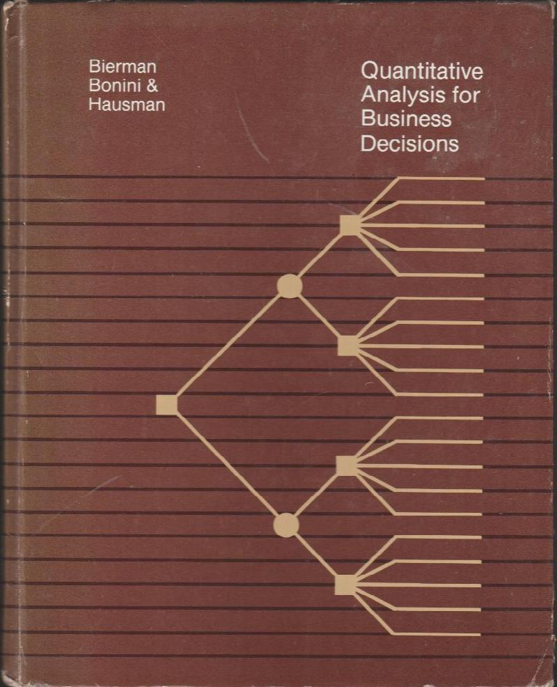 Image for Quantitative Analysis for Business Decisions