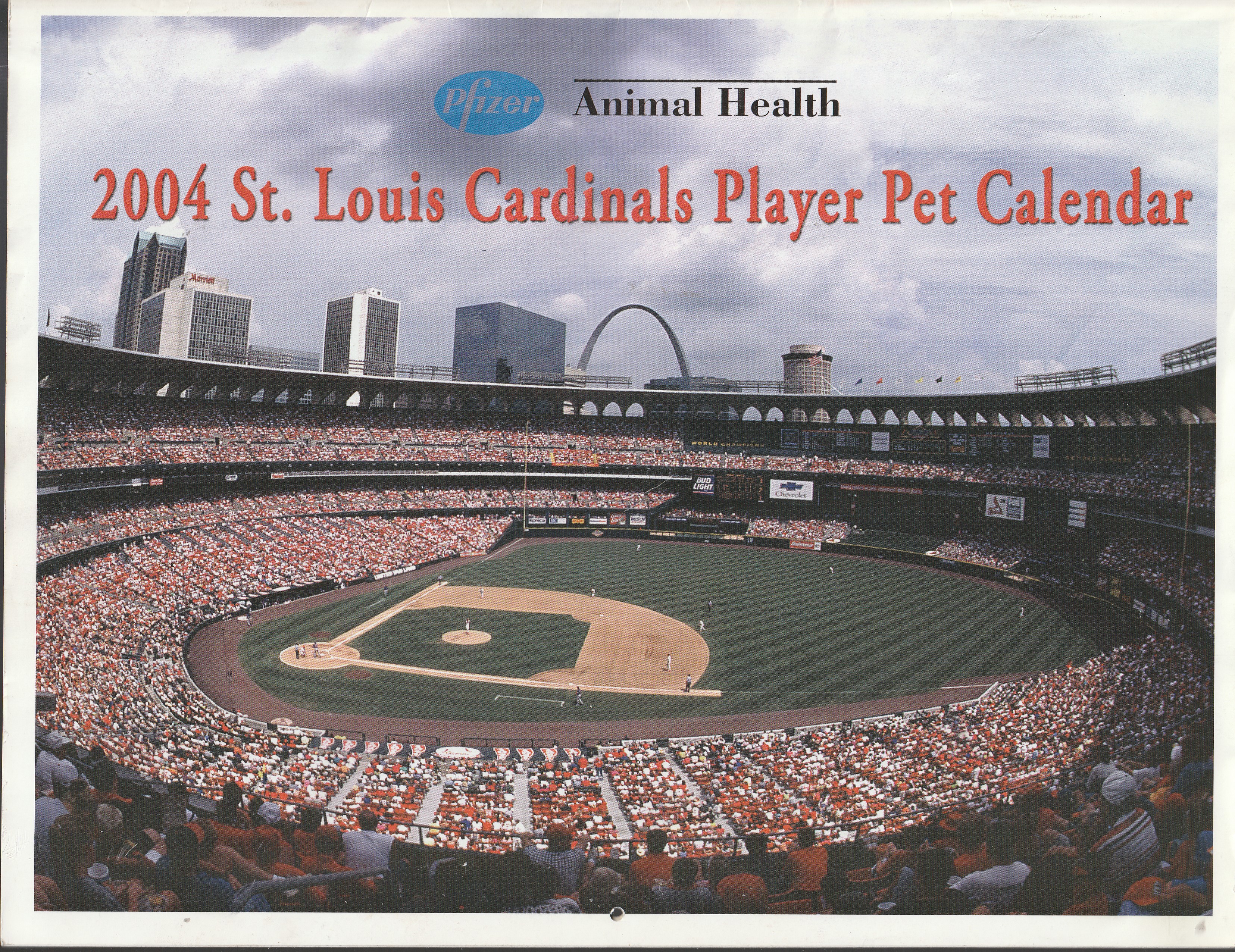 2004 St. Louis Cardinals Player Pet Calendar