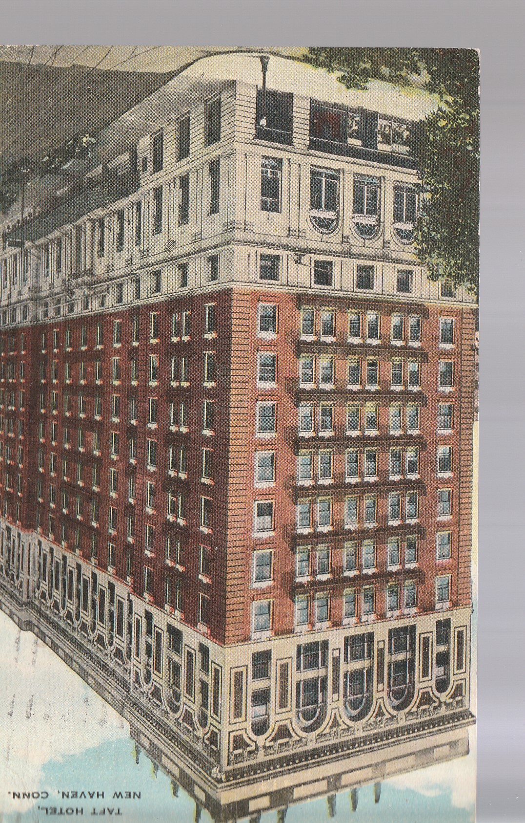Taft Hotel, New Haven CT 1923 Postcard