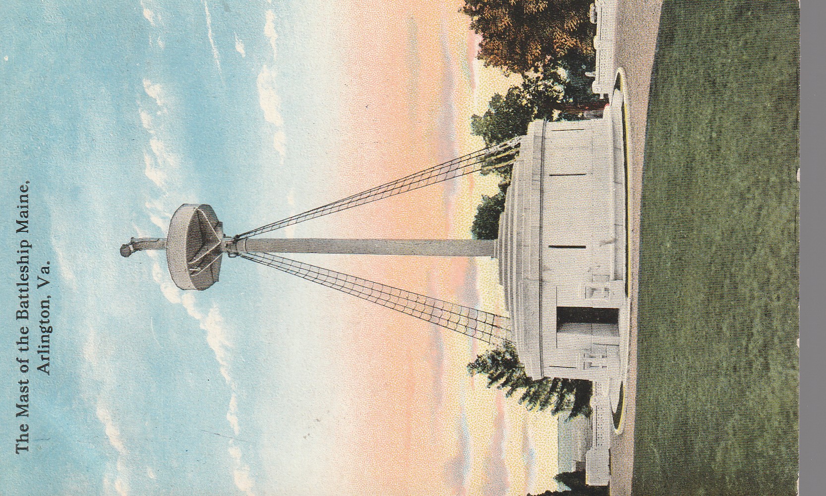 Mast of the Battleship Maine Arlington VA Monument 1917 1 Washignton