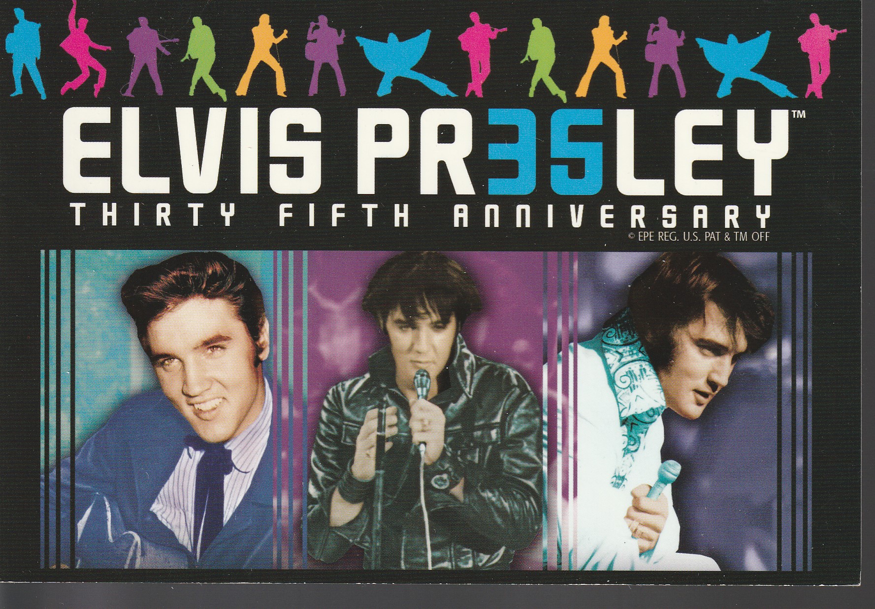 Elvis Presley 35th Anniversary EPE Elvis Trust circa 2000 Postcard, Oversize