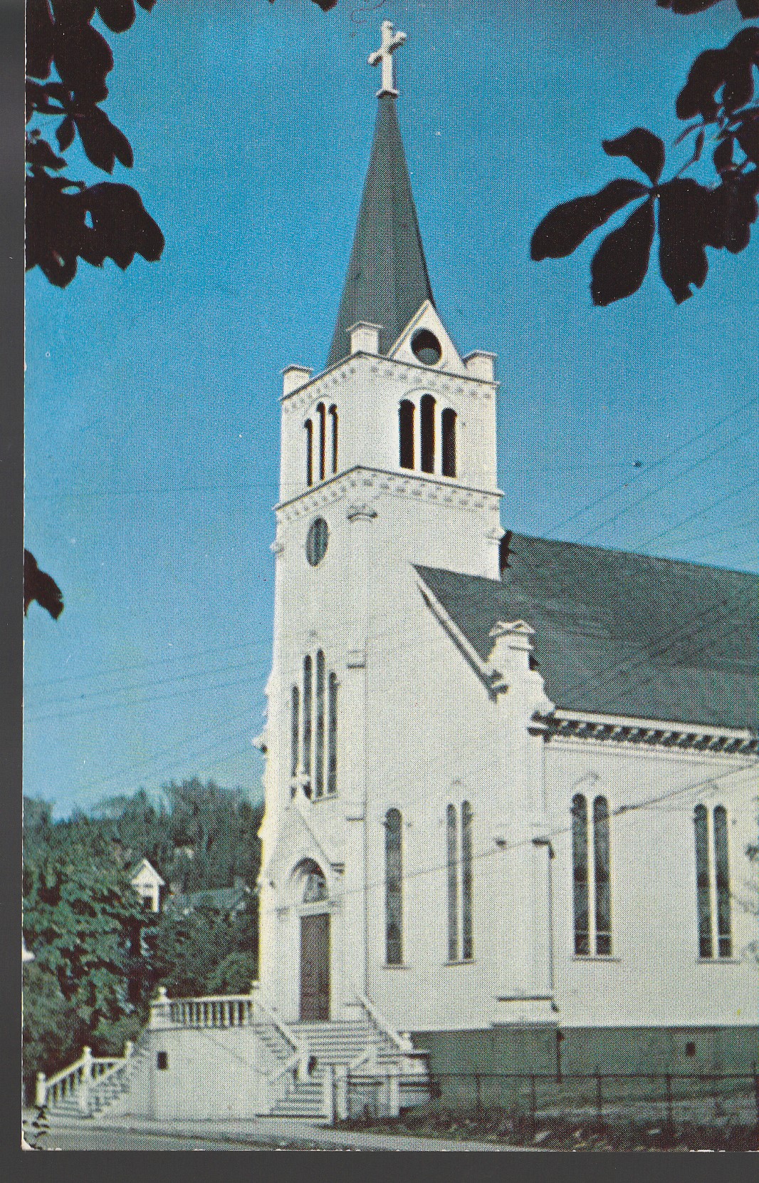 Ste Ann's Church Mackinac Island MI circa 1960 Photo Postcard