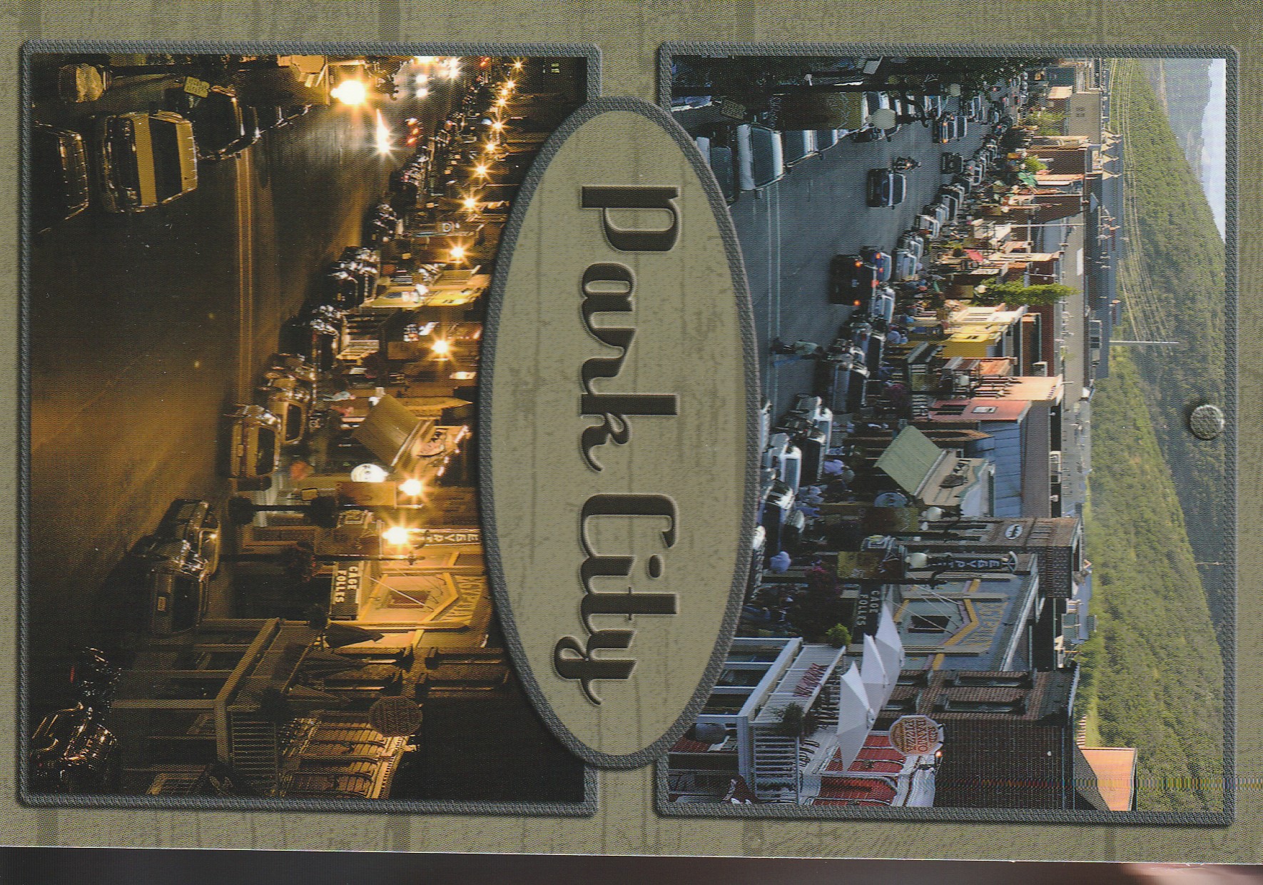 Park City, Utah x2 Views 2006 Large Postcard