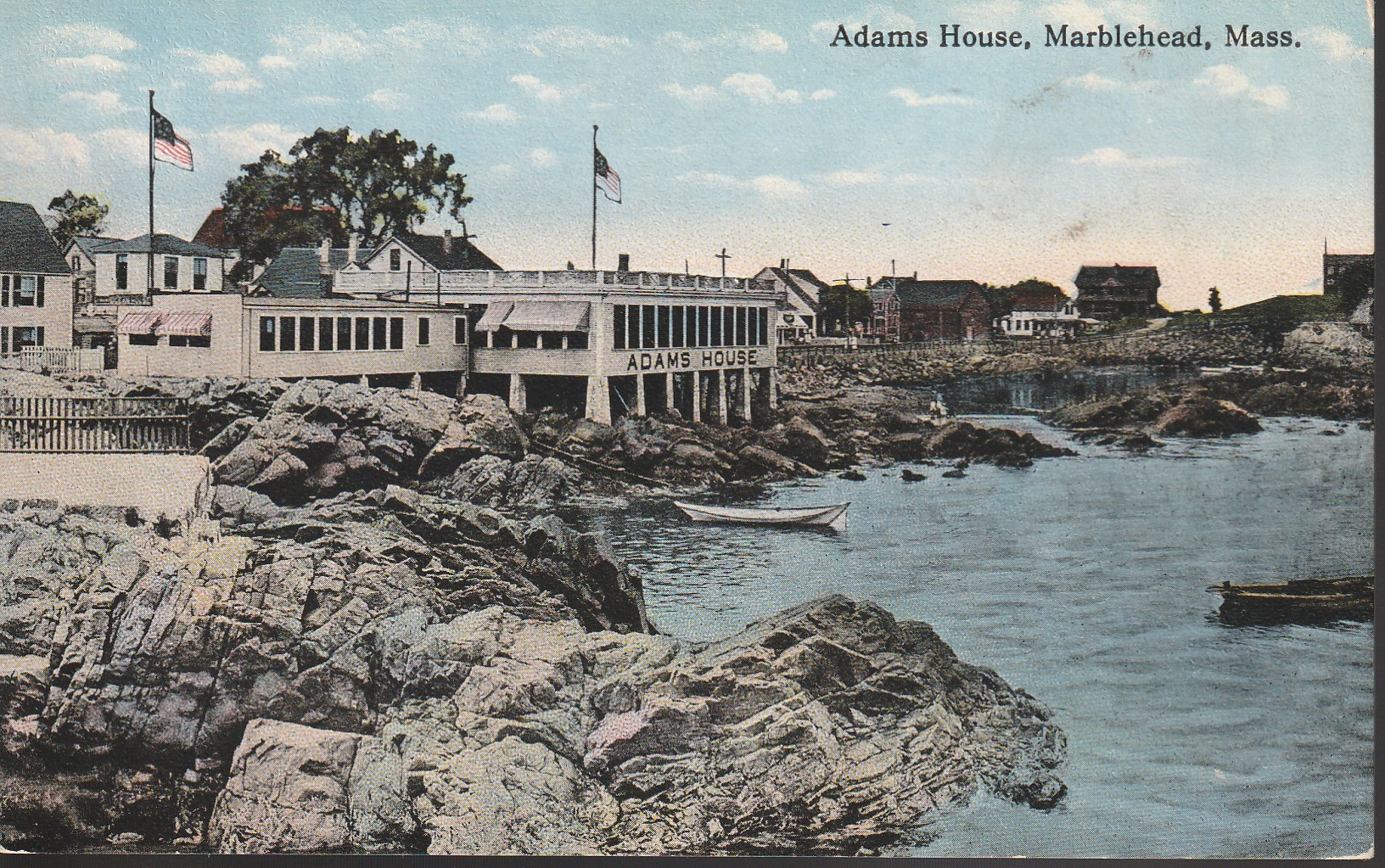 Adams House Marblehead MA circa 1915 John T. Adams, Postcard