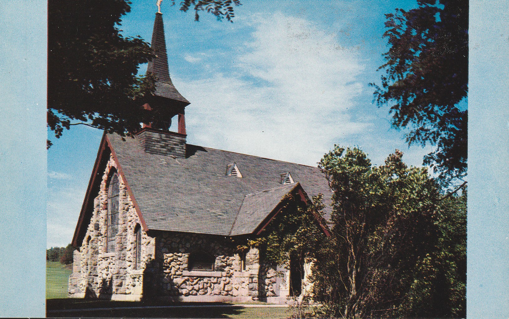 Little Stone Church Mackinac Island MI circa 1960 Lucy Gridley Photo