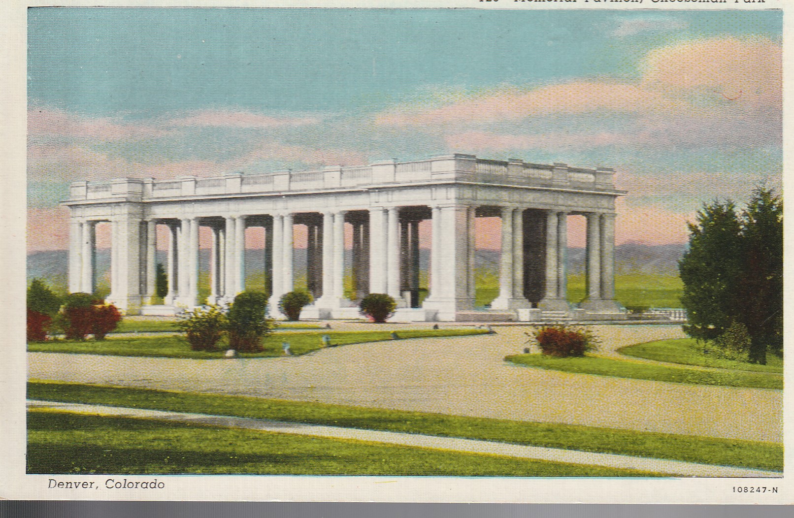 Haunted Cheesman Park Denver CO Memorial Pavillion circa 1920