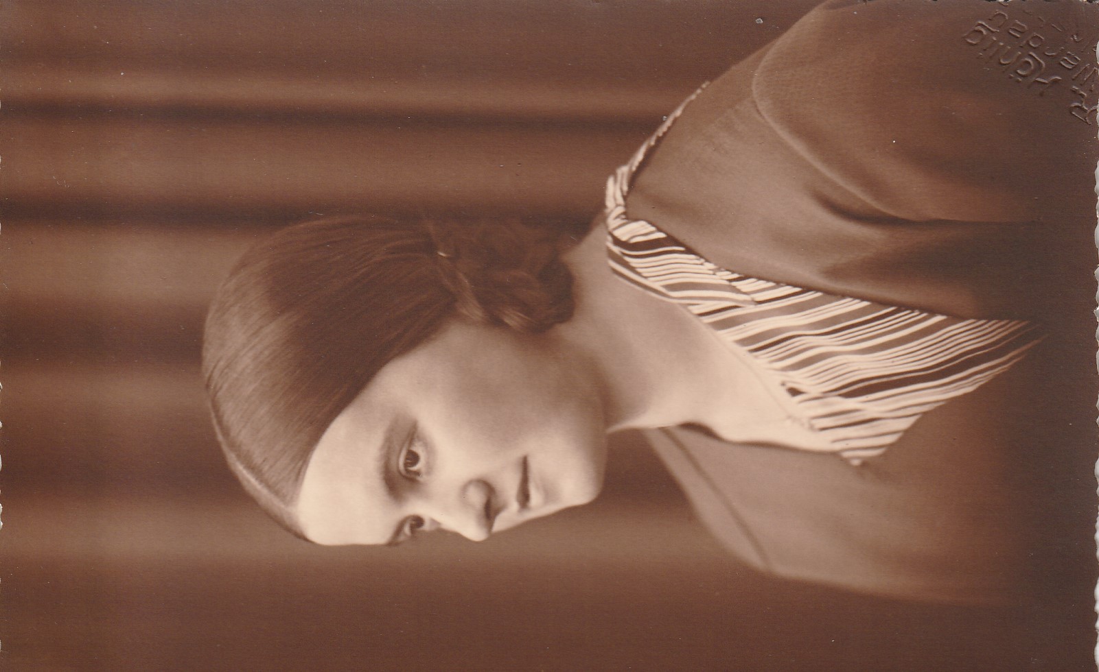 Female Portrait circa 1910 Gera Germany Real Photo Postcard
