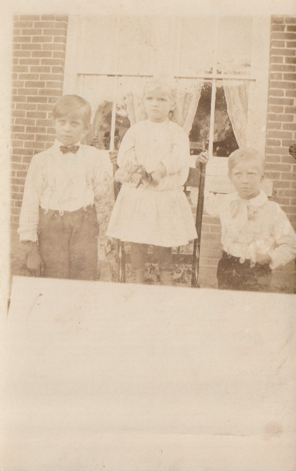 Children At Wedding Real Photo Postcard circa 1907