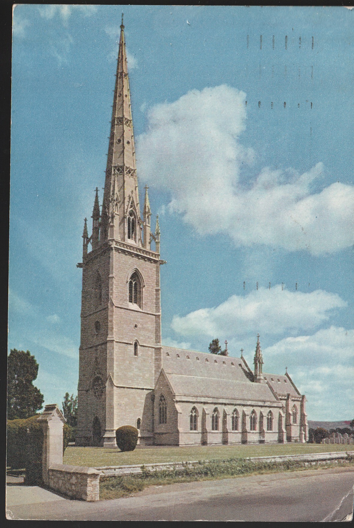 The Marble Church Bodelwyddan Flintshire Wales 1971 4p Elizabeth II Photo Postcard