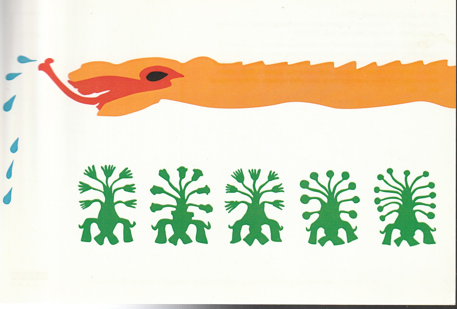 Teotihuacan Murals Mexico Feathered Serpent and Flowering Trees de Young Museum, 2015 Oversize Postcard