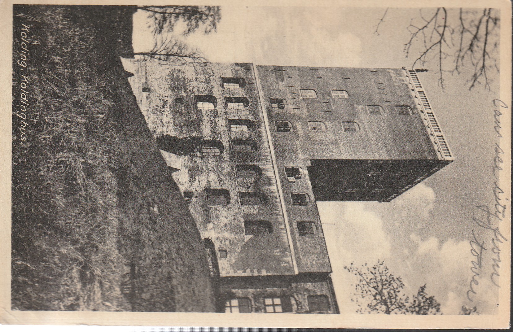 Koldinghus Castle Kolding Denmark 1948 Photo 5ore & 20ore King Frederick VIII, Postcard