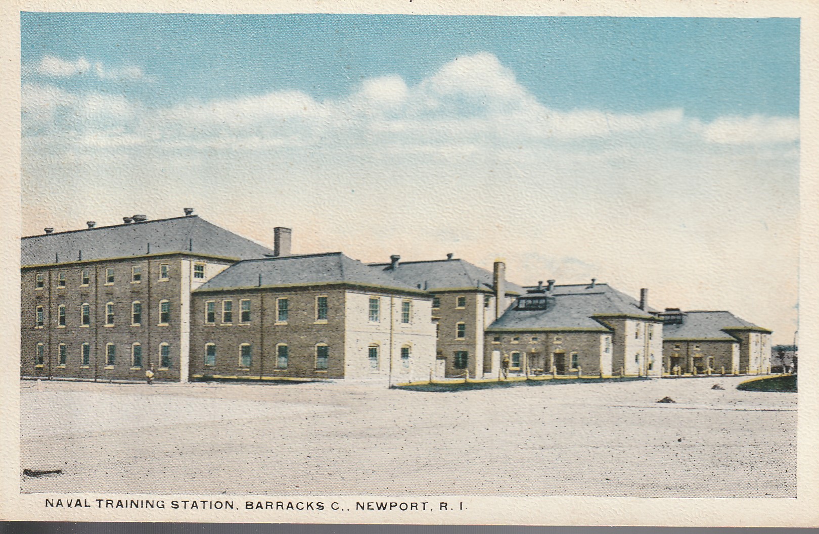 Naval Training Station Barracks Newport RI circa 1915 US Postcard
