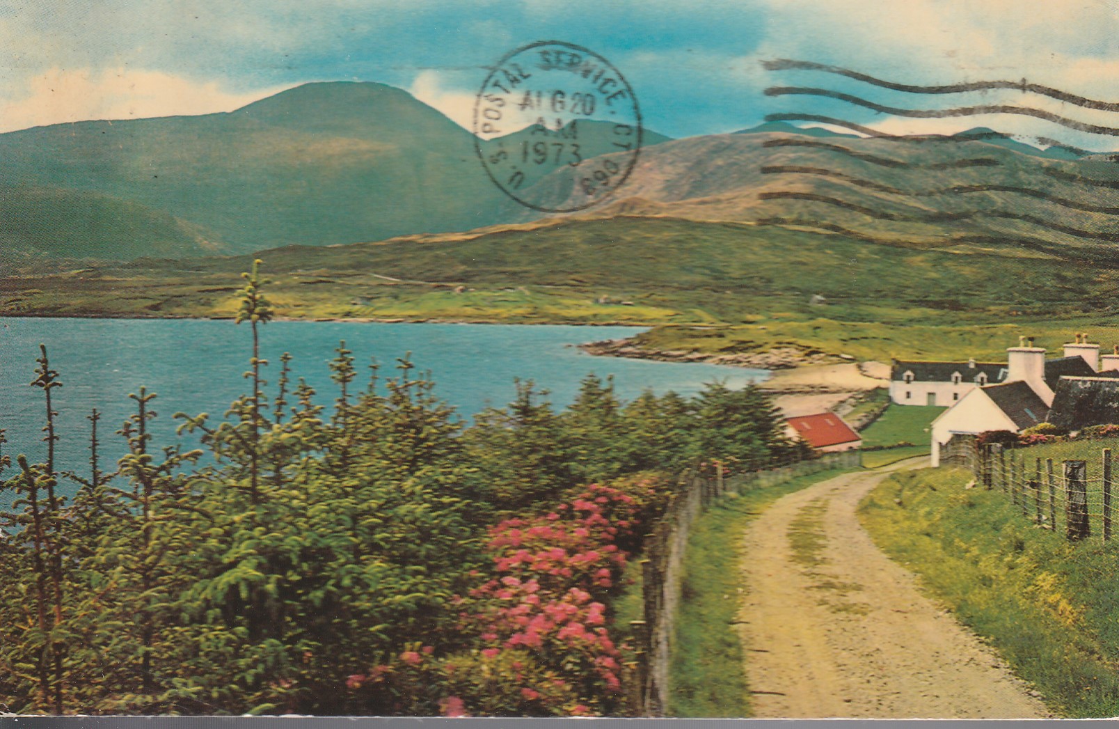 Scotland Loch Seaforth Isle of Lewis 1973 3p Indigo Jones Postcard Rare