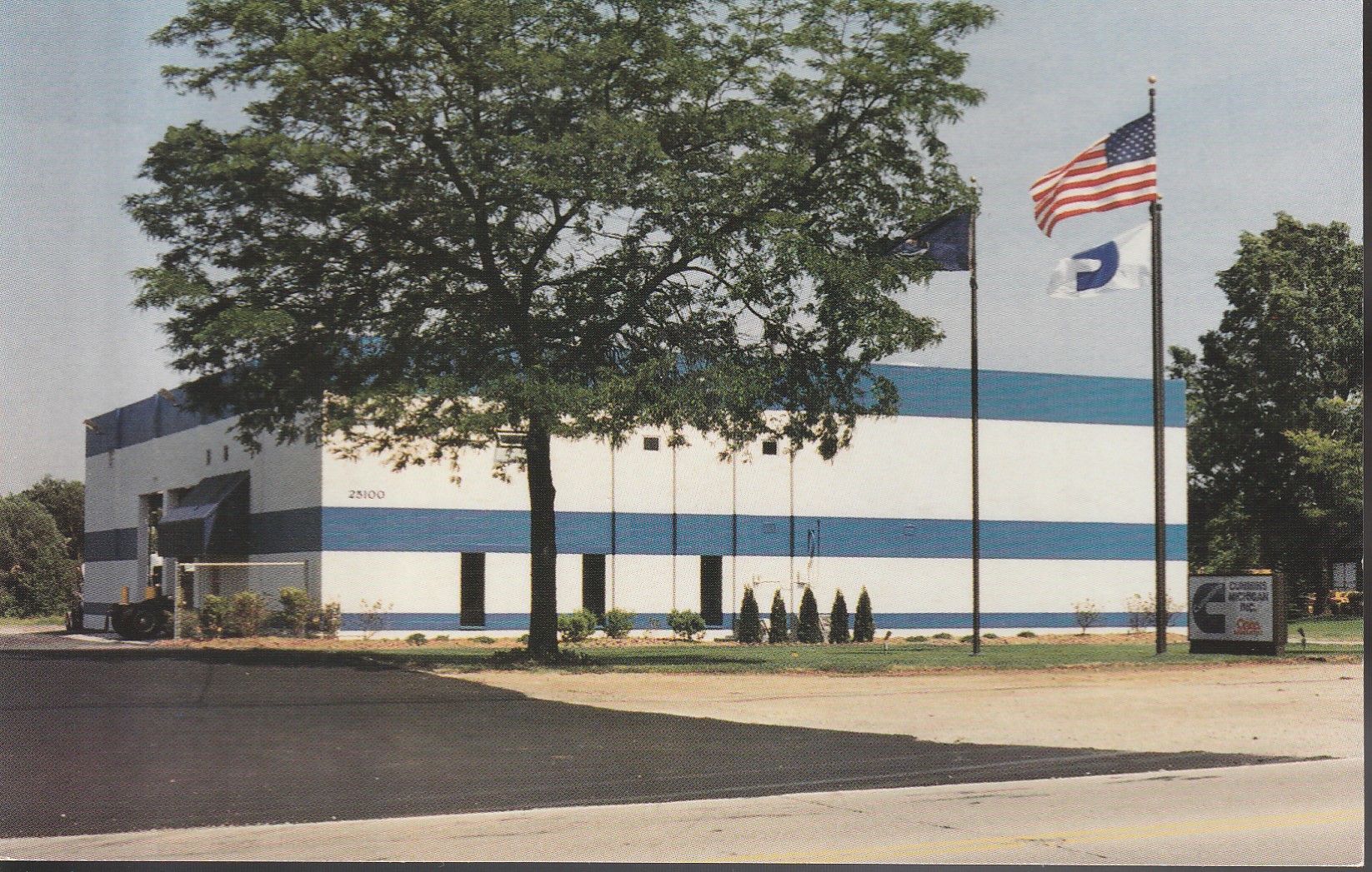 Novi MI Cummins Michign Inc HQ circa 1990 Photo Business Announcement Postcard