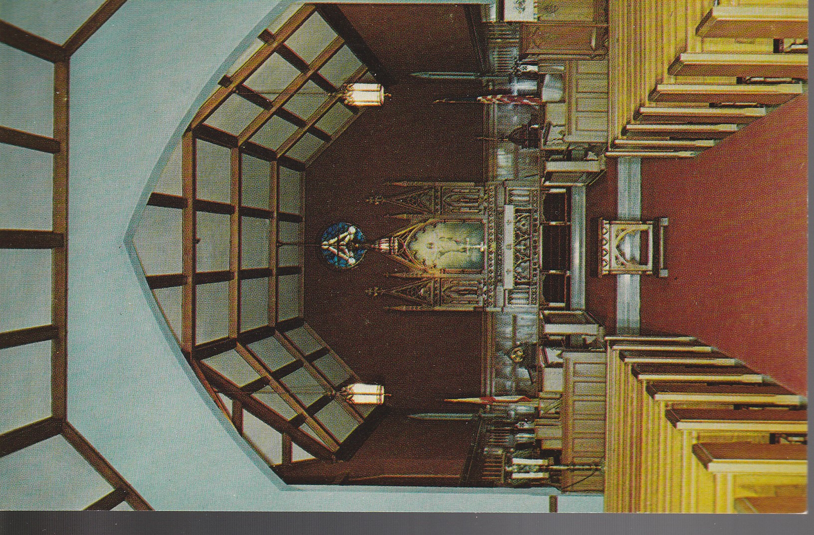 St Luke's Episcopal Church, Hot Springs, AR circa 1960 Altar, Photo Postcard