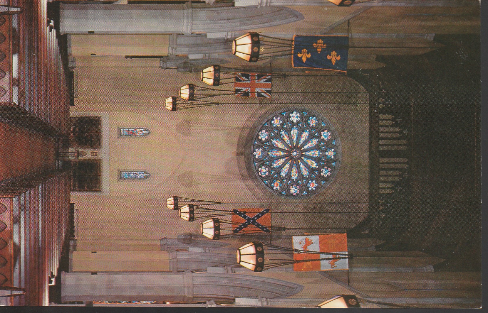 Episcopal Cathedral Church of St Luke Orlando FL Narthex Rose Window 1956 Photo Postcard