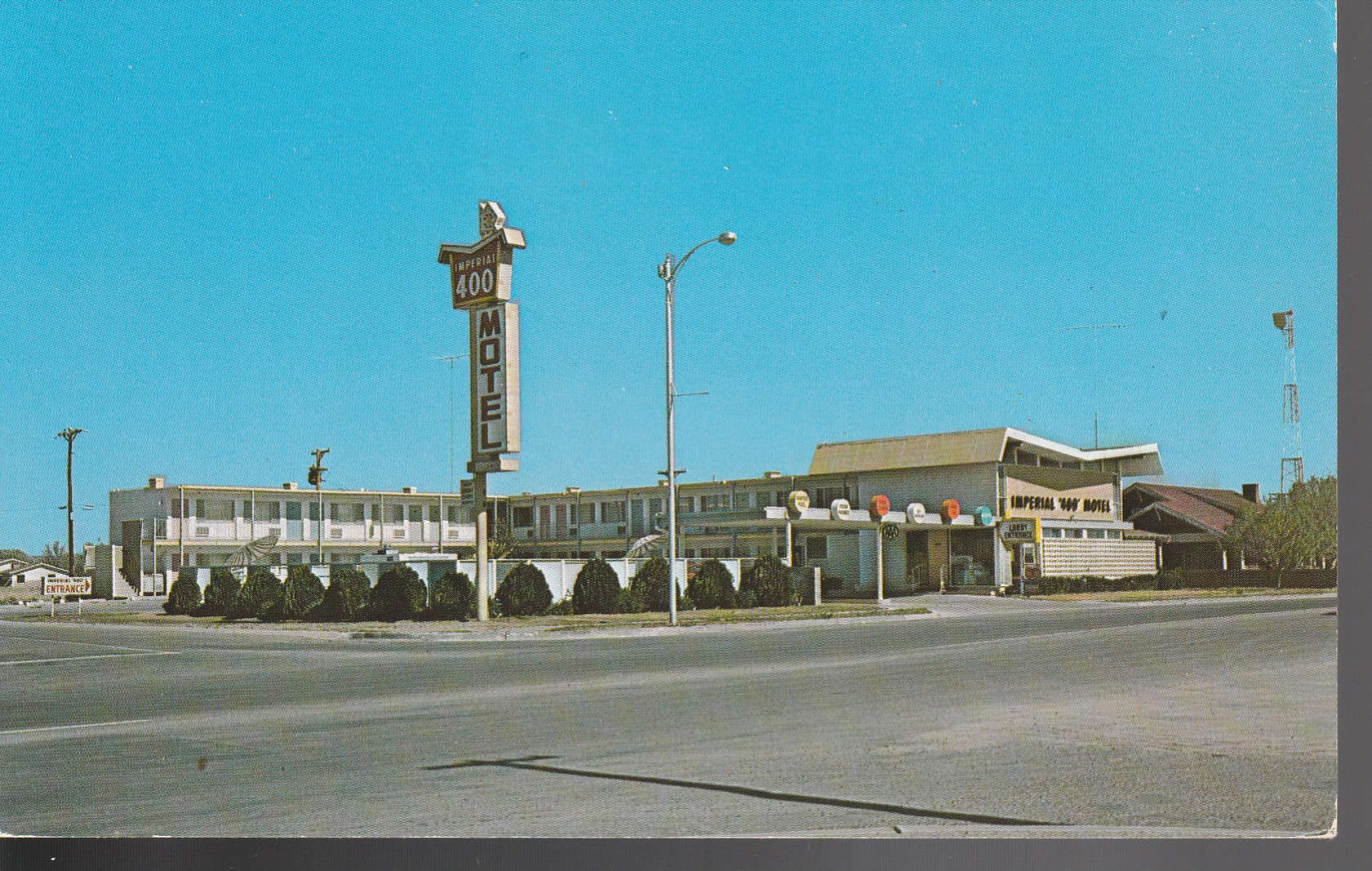 Wilcox Arizona Imperial 400 Motel circa 1955 Photo Postcard AZ