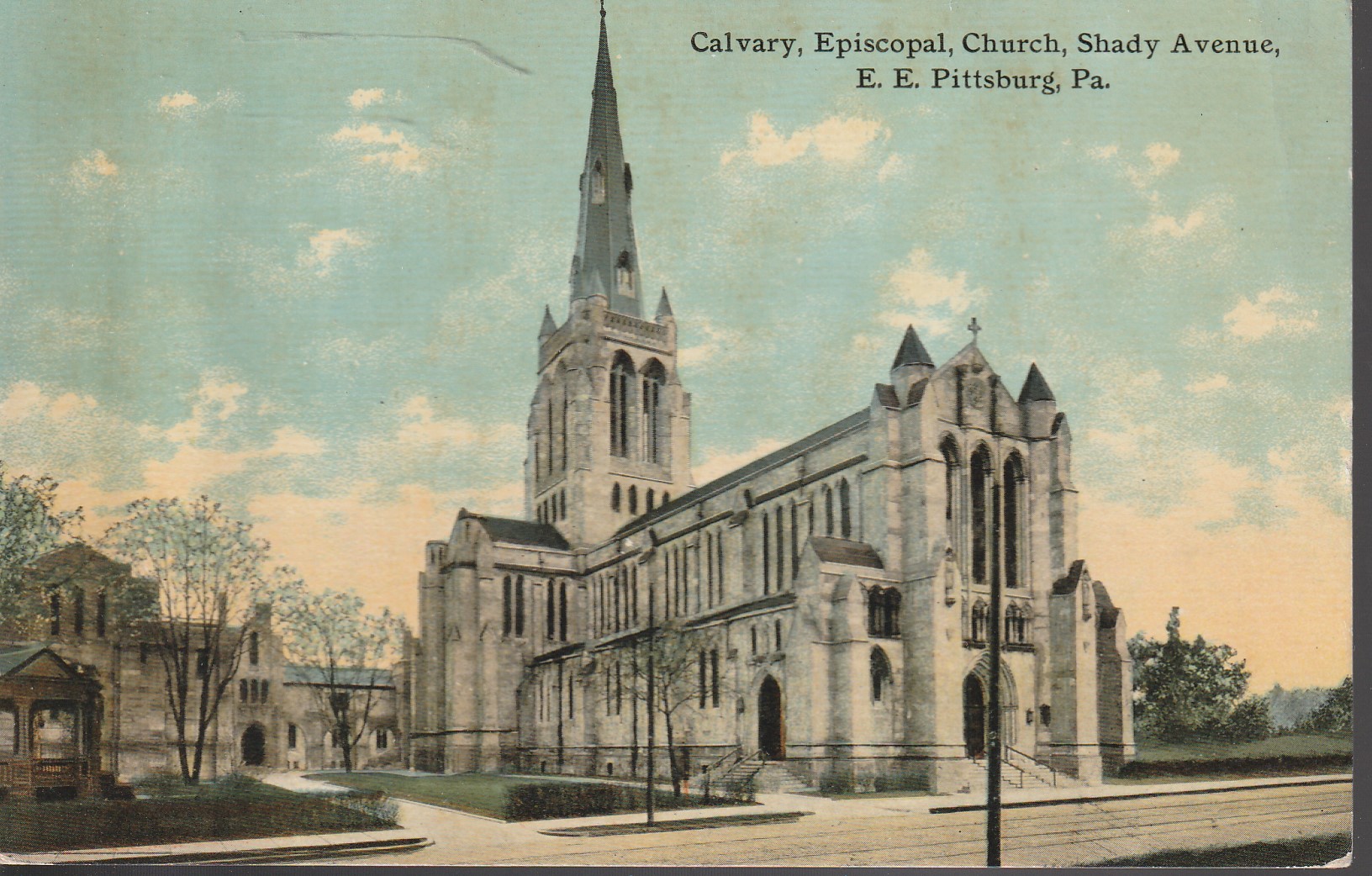 Calvary Episcopal Church Shady Avenue E Pittsburg PA 1948 Photo Postcard