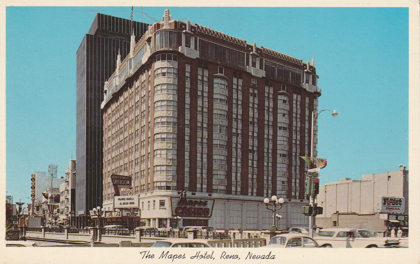 Mapes Hotel Reno NV circa 1955 Photo Postcard