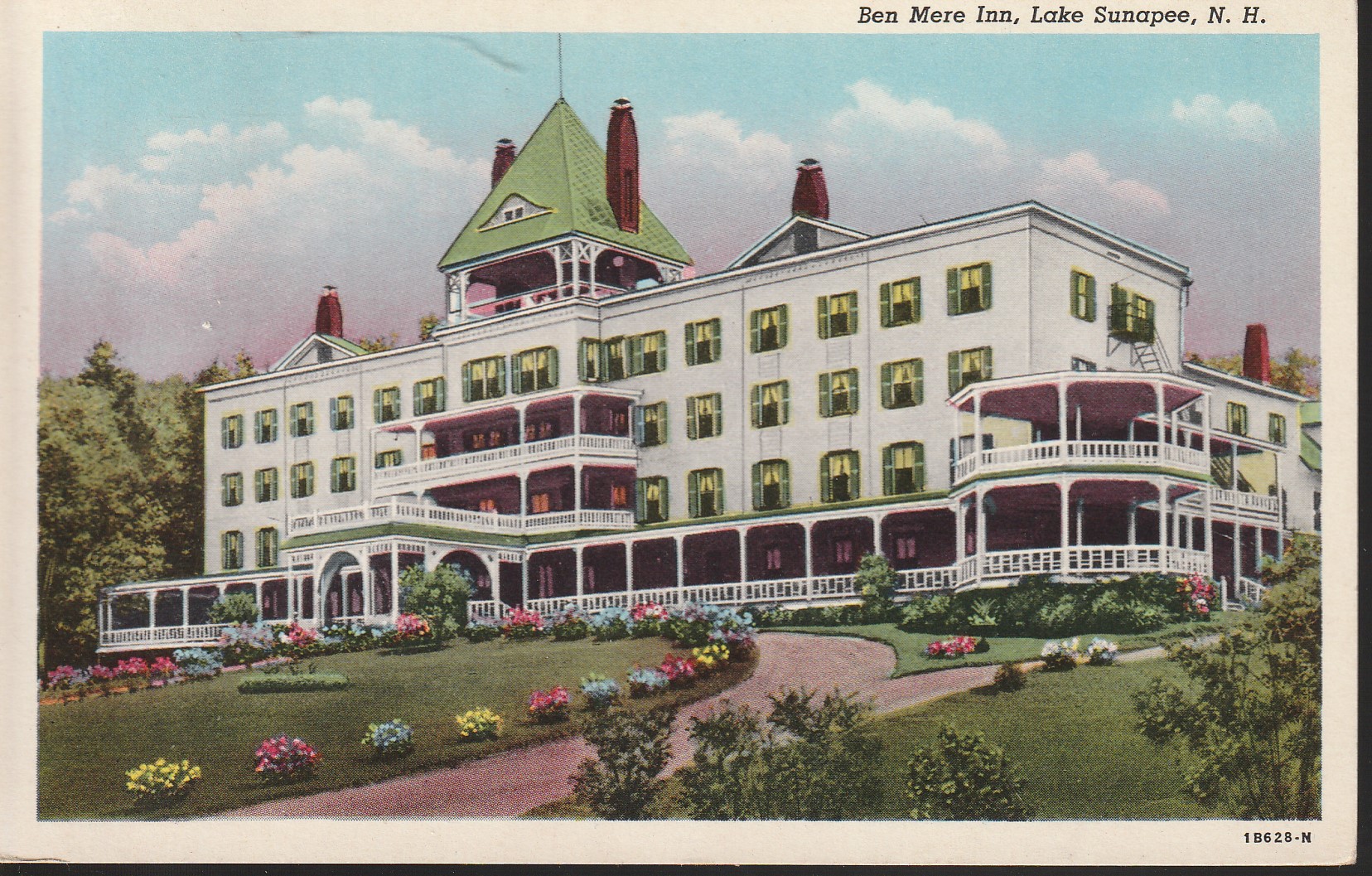 Ben Mere Inn, Lake Sunapee NH 1955 2 Jefferson