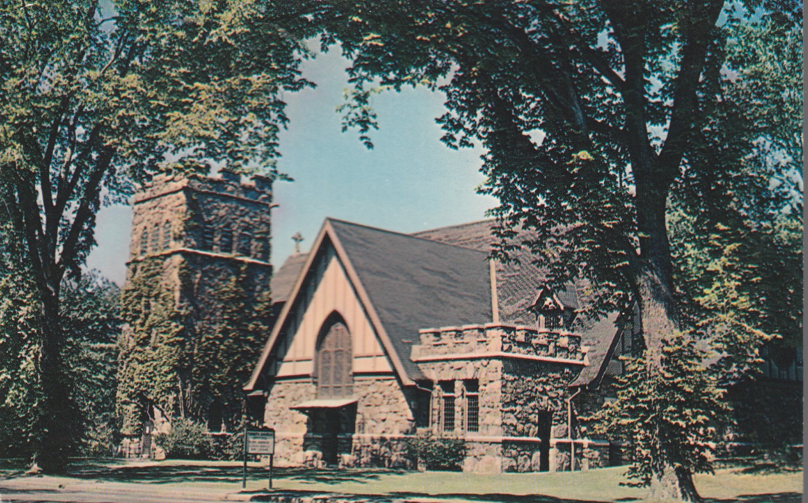 York ME Episcopal Church circa 1955 Photo Postcard