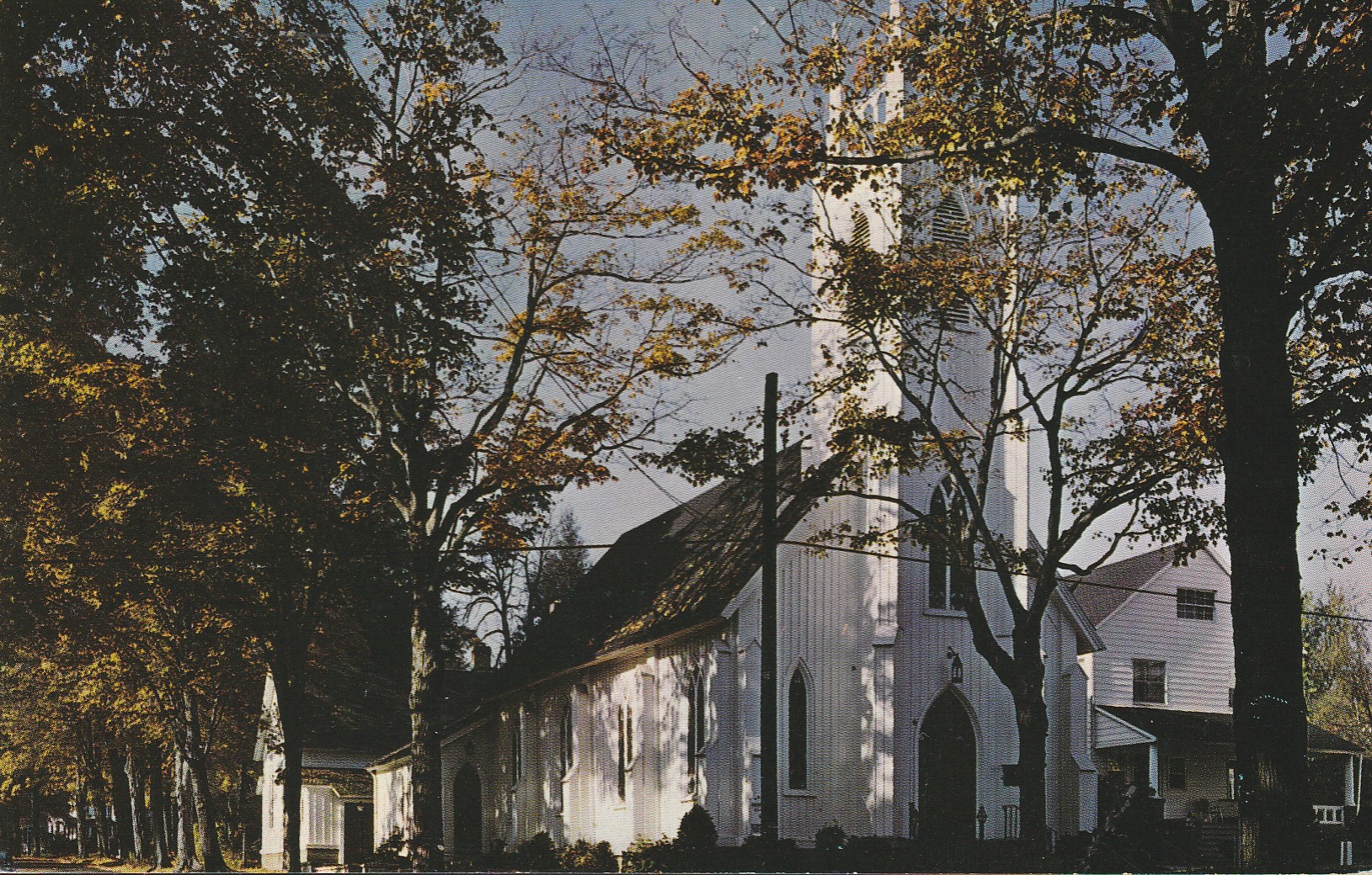 Hackettstown NJ St James Episcopal Church Warren County 1962 Postcard Rare
