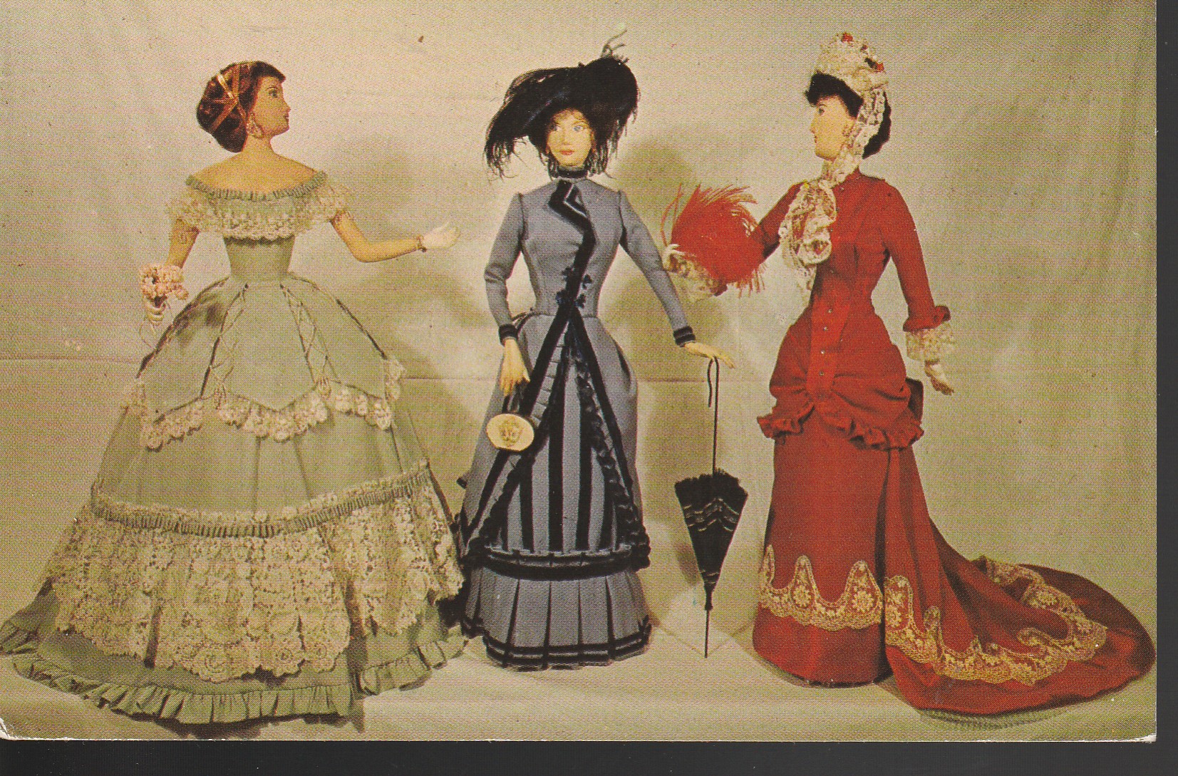 Ball Gown, Walking Dress, Reception Dress Virginia City NV Way It Was Museum PostOlcard