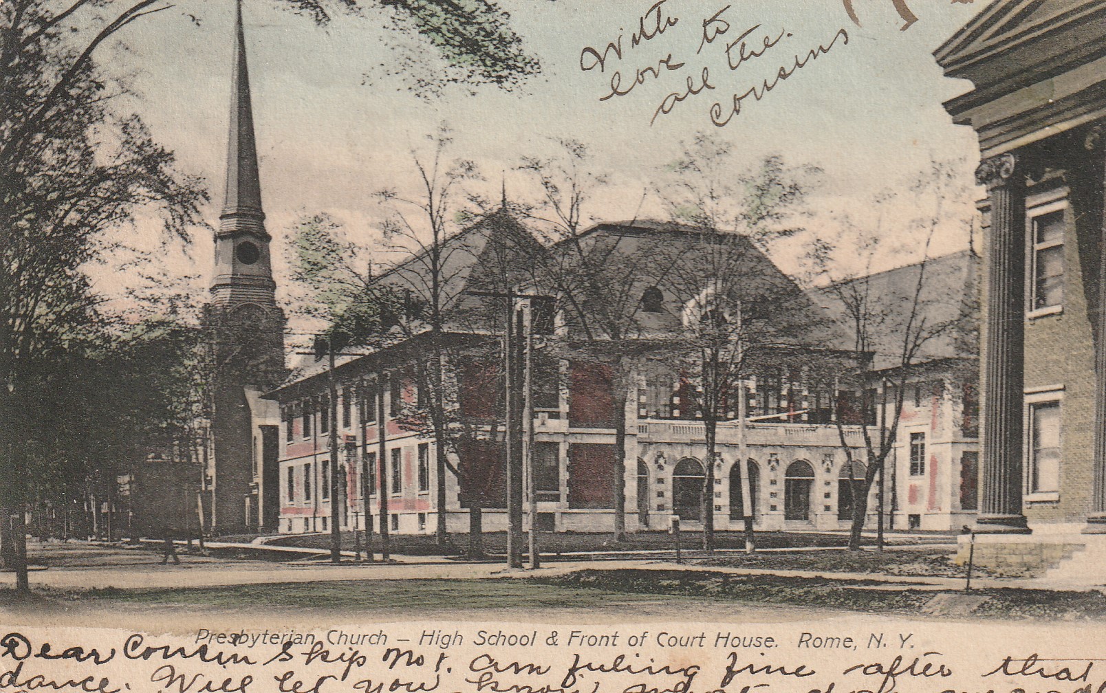 Rome NY 1906 Presbyterian Church High School Court House 1 Franklin Rare