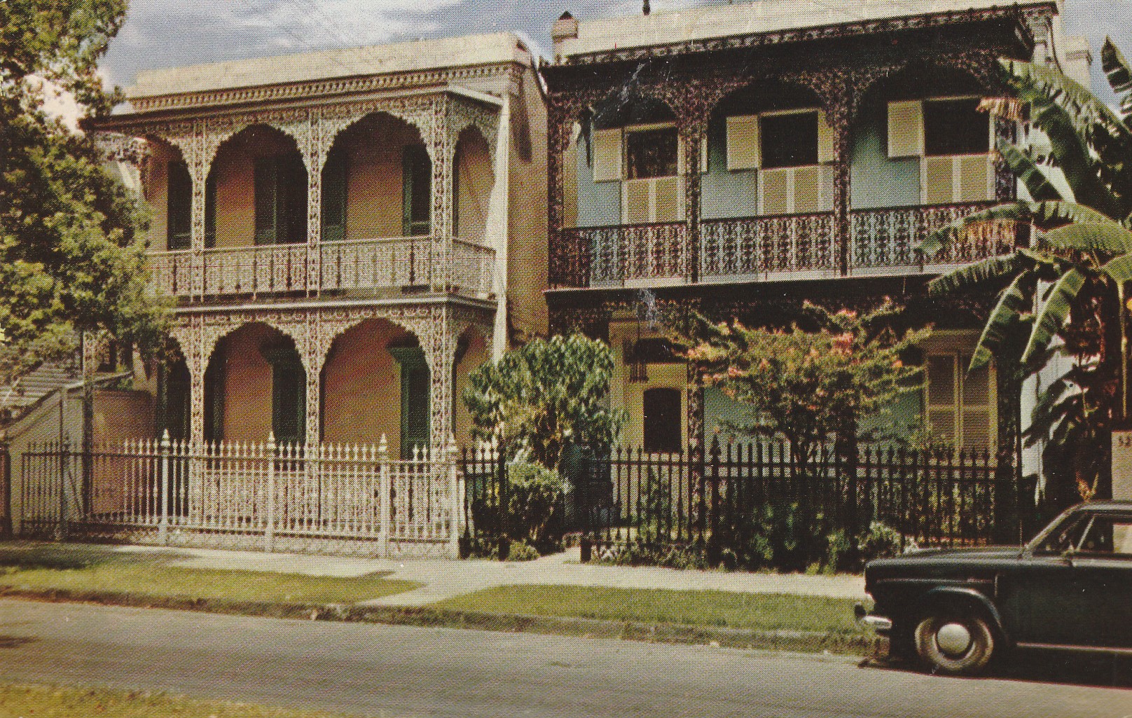 Antebellum Homes French Quarter New Orleans LA Postcard circa 1970