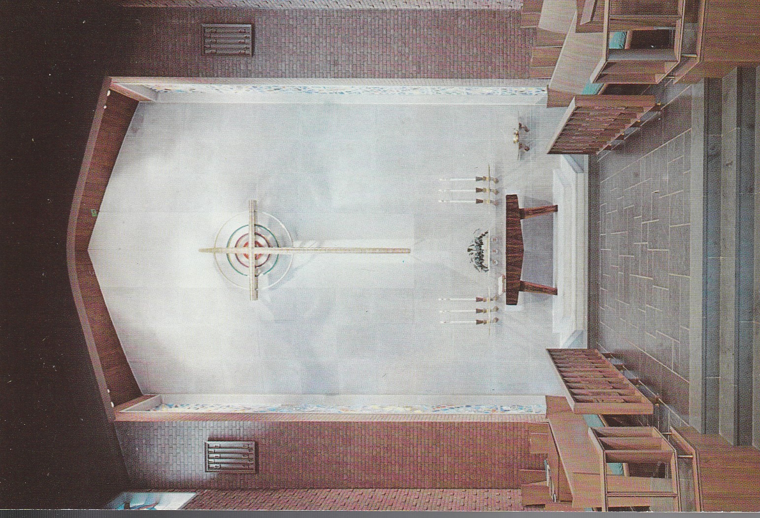 Wesley Theological Seminary Chancel Oxnam Chapel Washington DC Postcard circa 1960