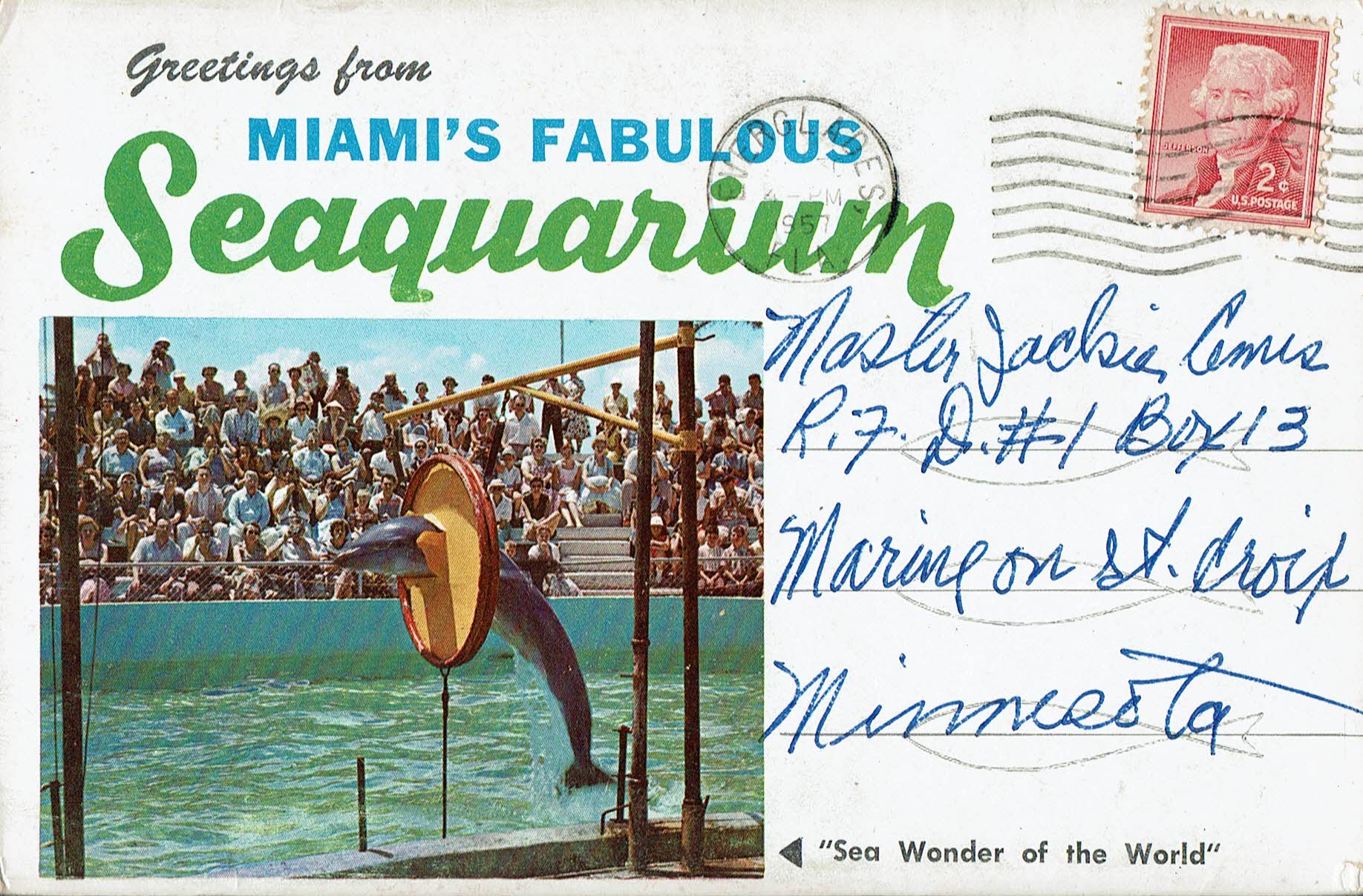 Vintage Miami Florida Seaquarium Souvenir