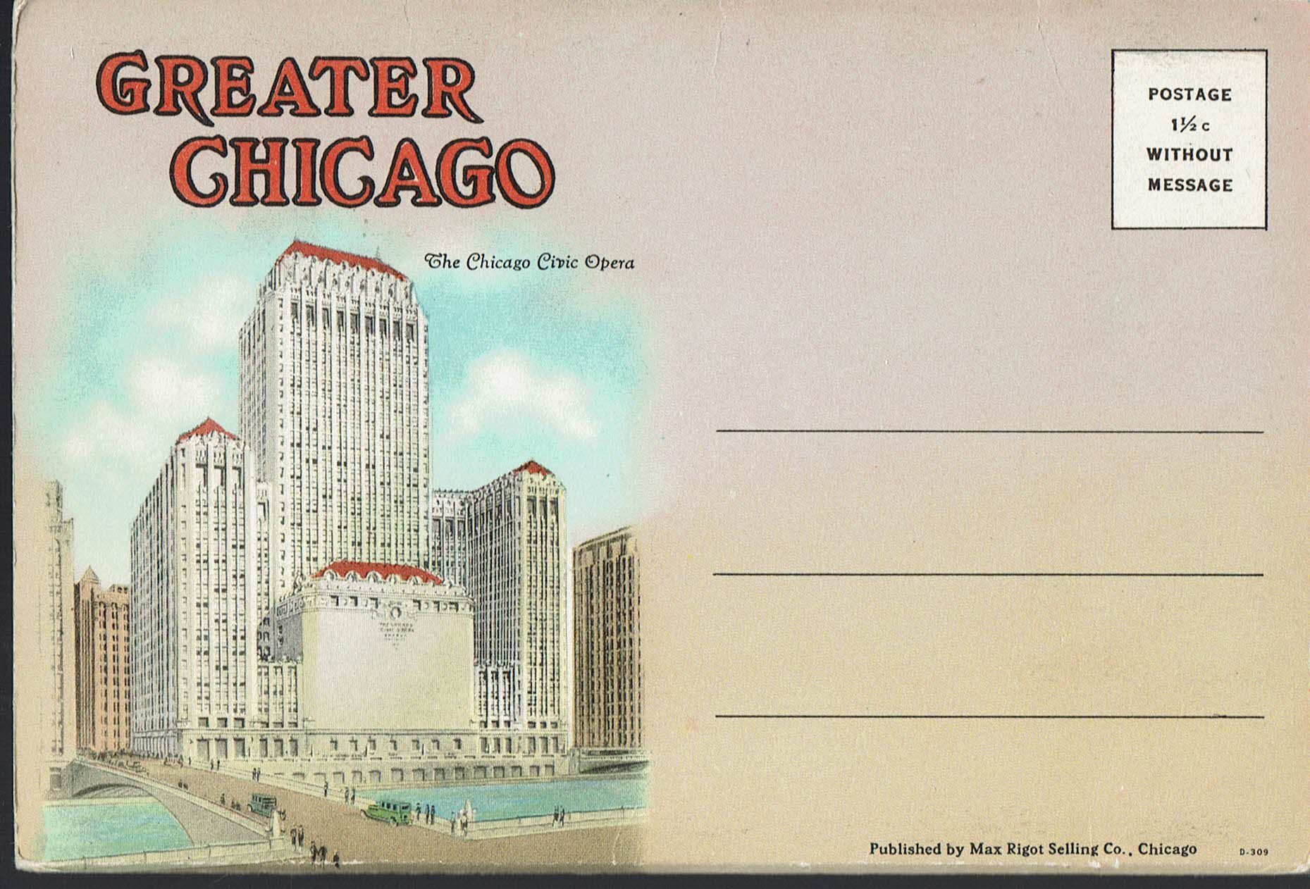 Image for Greater Chicago:  Vintage Postcard Book (circa 1925)